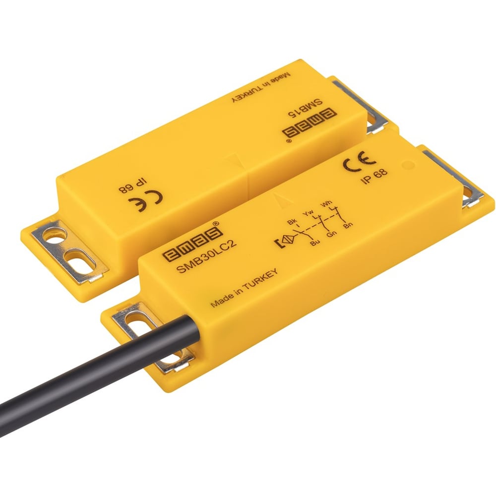 Изображение товара Магнитный датчик Emas 2НЗ+НО с длиной провода 2 м и защитой IP68