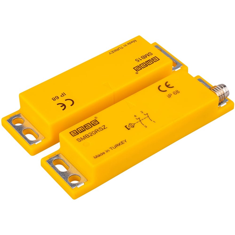 Изображение товара Магнитный датчик Emas 2НЗ IP68 с разъемом M8_4 5мм рабочий диапазон