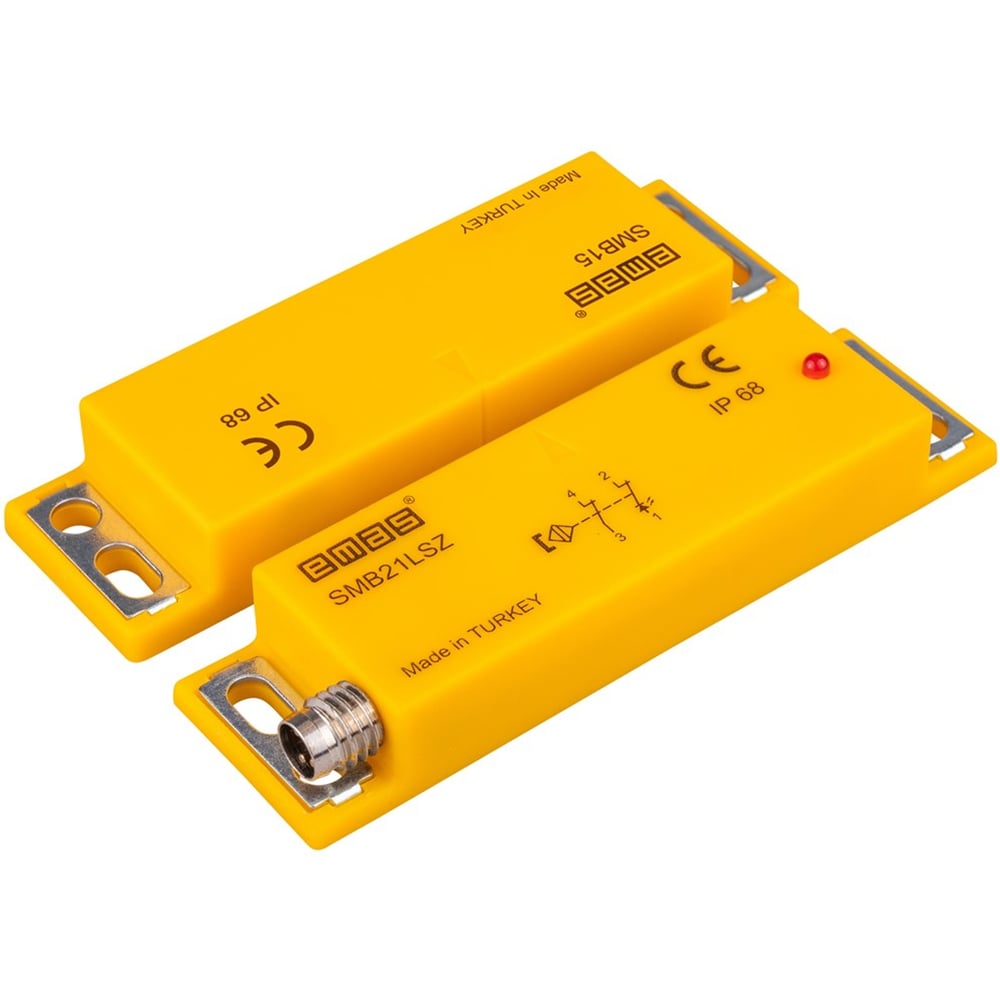 Изображение товара Магнитный датчик Emas 2НЗ M8 4 разъем IP68 рабочий 5мм светодиод