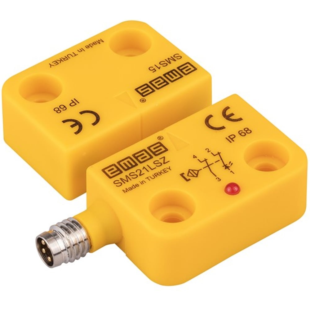 Изображение товара Магнитный датчик Emas 2НЗ разъем M8 4 5 мм IP68 автоматизация