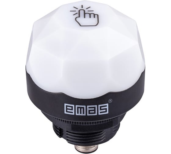 Изображение товара Кнопка сенсорная Emas 30мм, ромбовидная форма PNP-НО, мгновенное срабатывание, разъём М12, 12-30В DC, IP67 SCB30OP6PSX