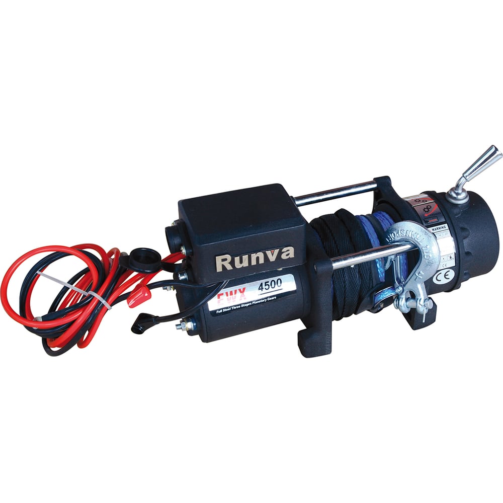 Изображение товара Электрическая лебёдка RUNVA 12V 4500 lbs 2040 кг синтетический трос EWX4500USR Изображение товара Электрическая лебёдка RUNVA 12V 4500 lbs 2040 кг синтетический трос EWX4500USR