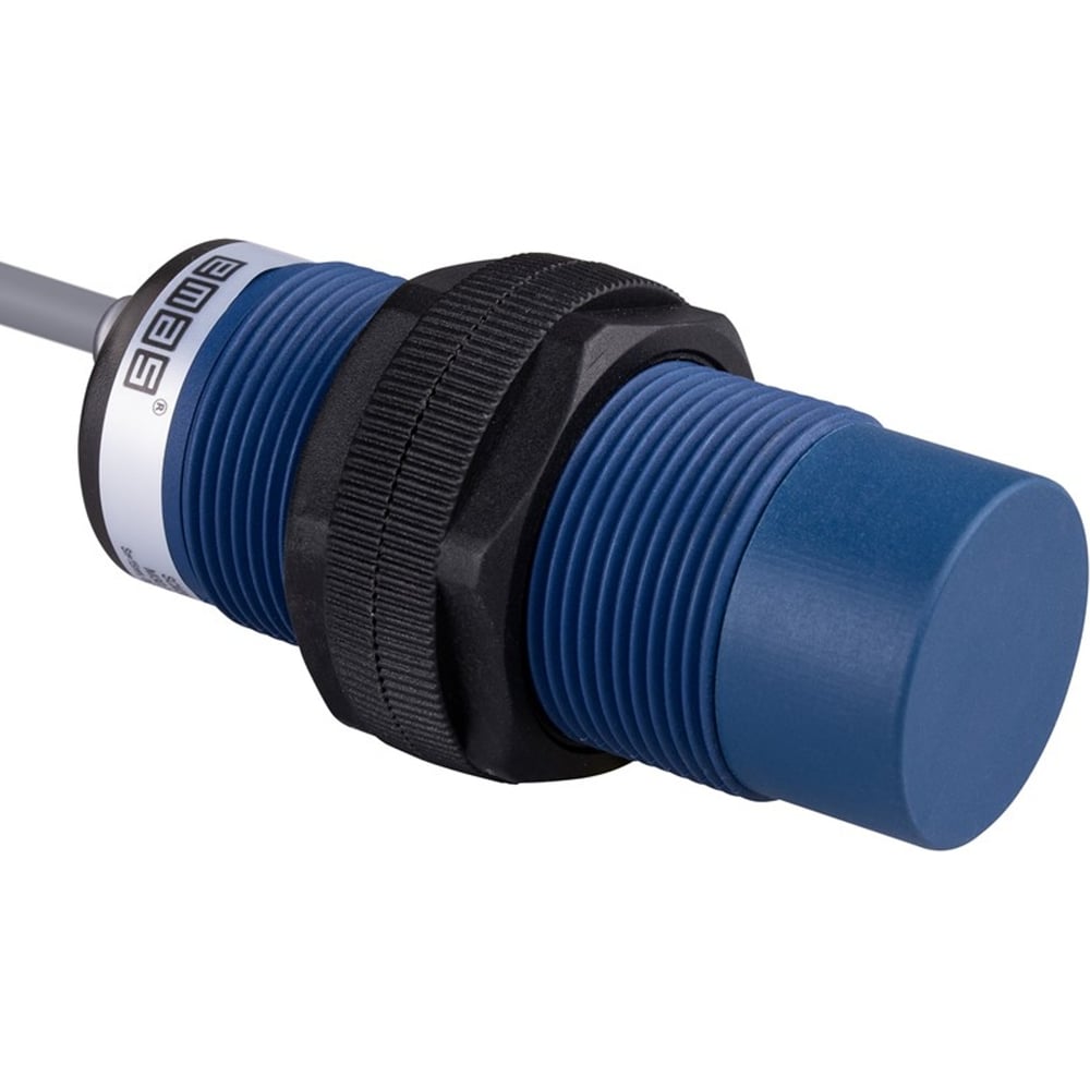 Изображение товара Ёмкостный датчик Emas PNP-НЗ, кабель 2м_3, расстояние срабатывания 3-15мм, выступающий, пластик, 10-30В DC, IP65 SCM30NP1RC2