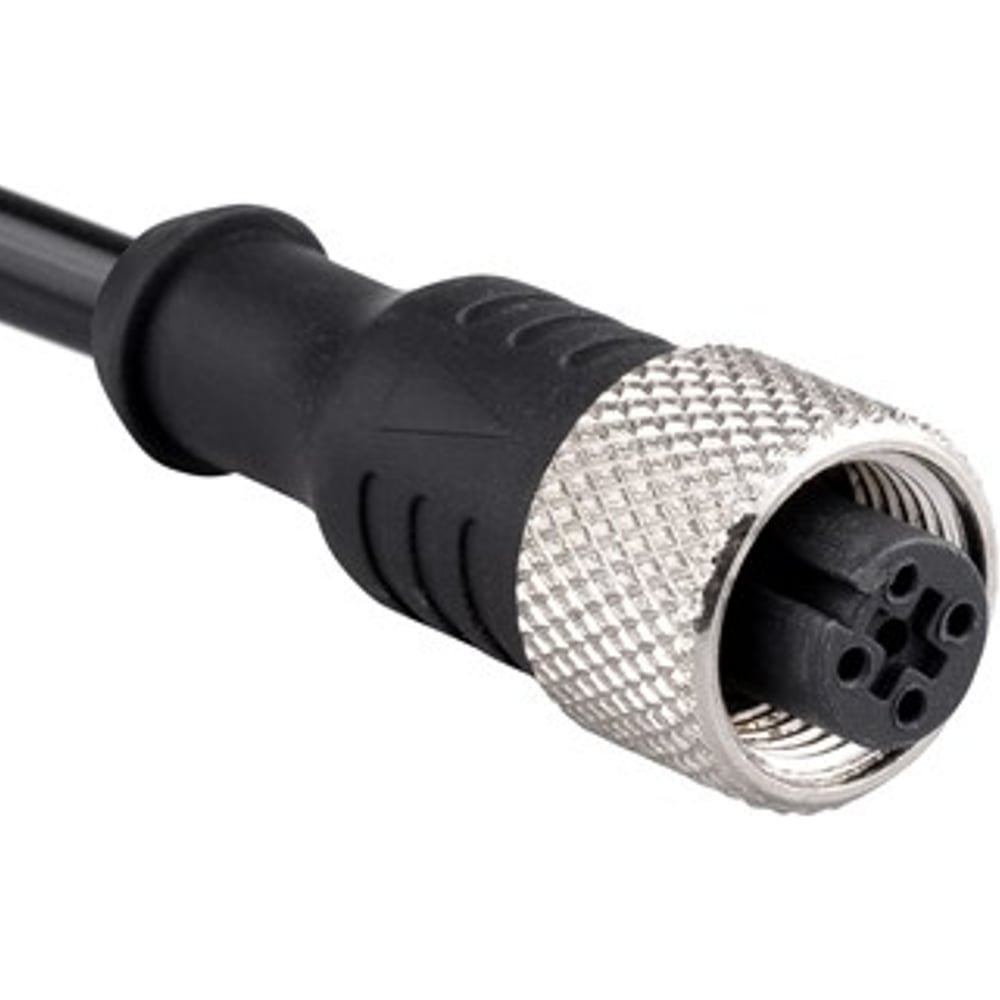 Соединительный кабель Emas 2м, с гнездом M12_4, ПВХ, IP68 SKM12P4YXV2