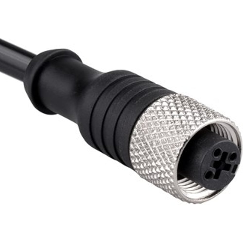 Соединительный кабель Emas 2м, с гнездом M12_3, ПВХ, IP68 SKM12P3YXV2