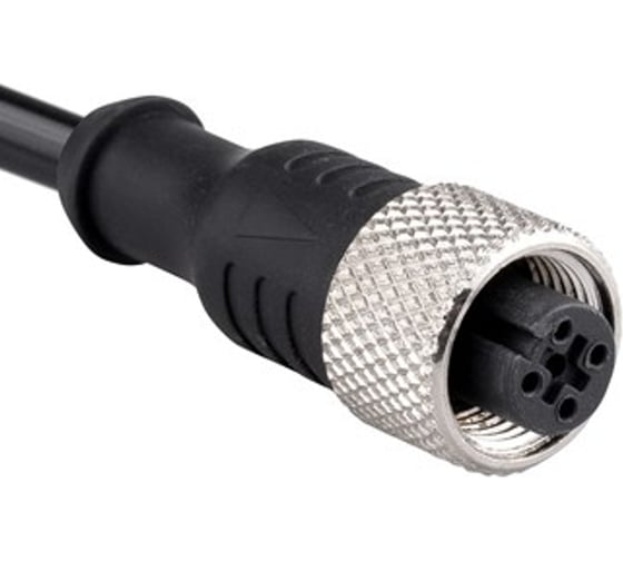 Изображение товара Соединительный кабель Emas 5м, с гнездом M12_4, ПУ, IP68 SKM12P4YXP5
