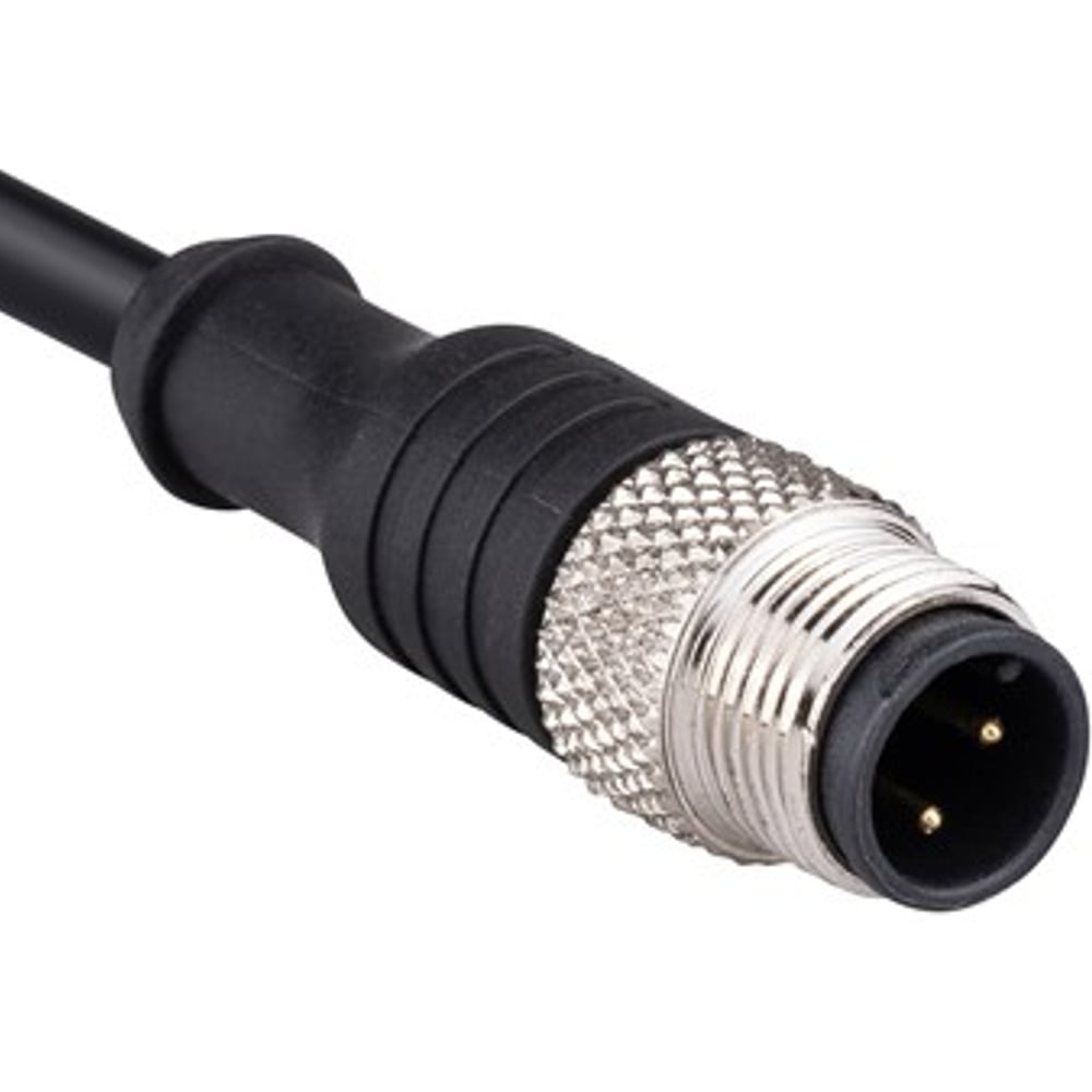 Соединительный кабель Emas 5м, со штепселем M12_3, ПВХ, IP68 SKM12F3YXV5