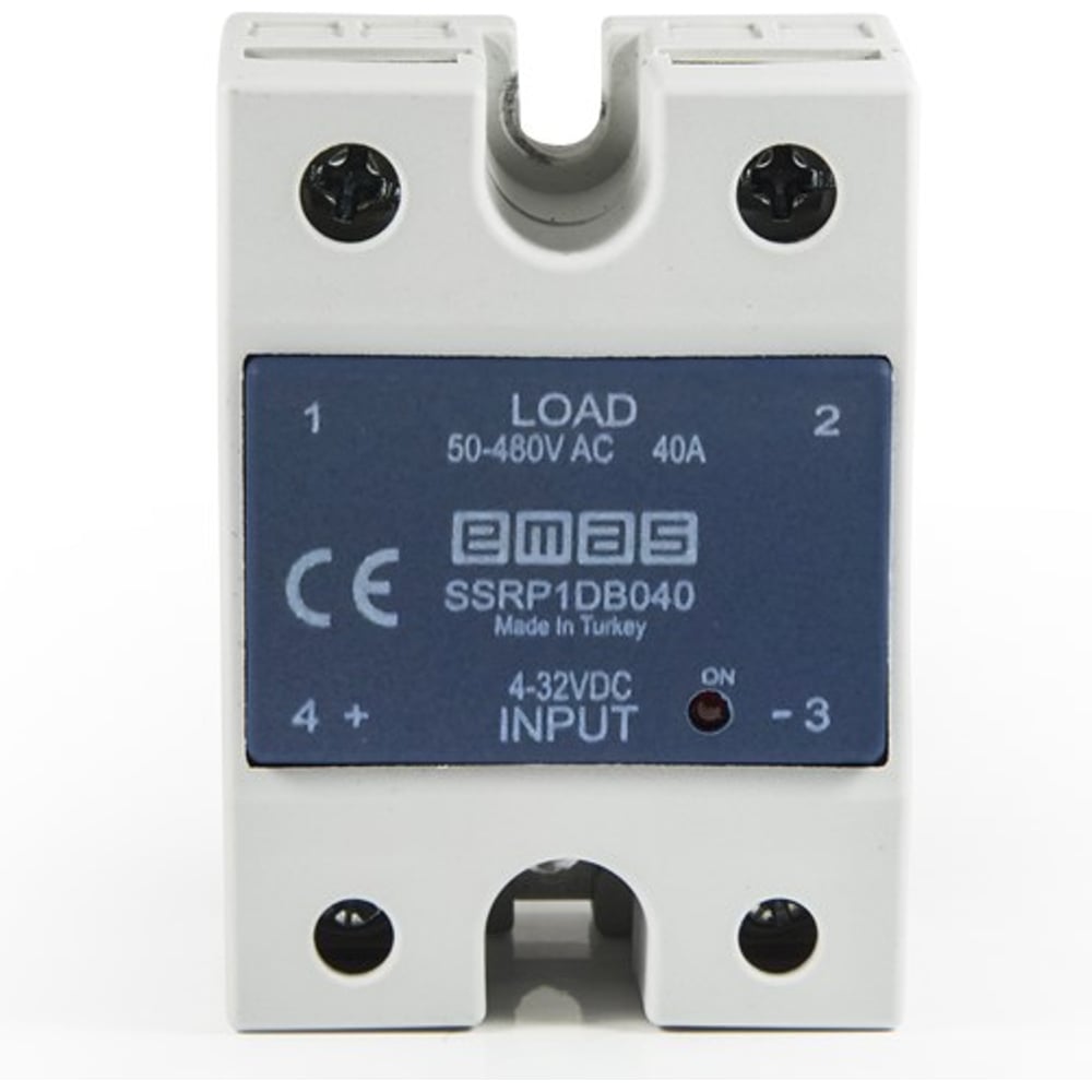 Изображение товара Твердотельное реле Emas SSRP1DB040 для автоматизации 40 А переменный ток