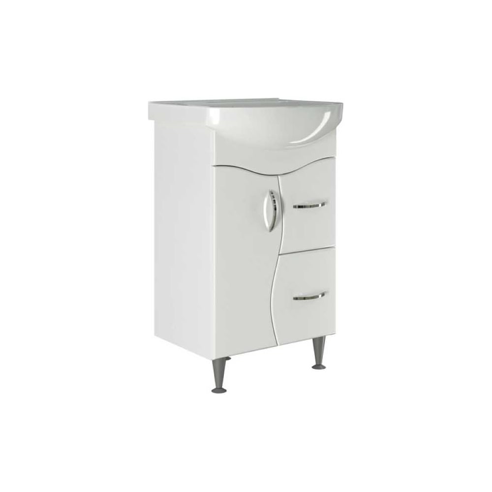 Изображение товара Тумба для ванной MIXLINE КЛАССИК-52 под раковину, белая, современный дизайн