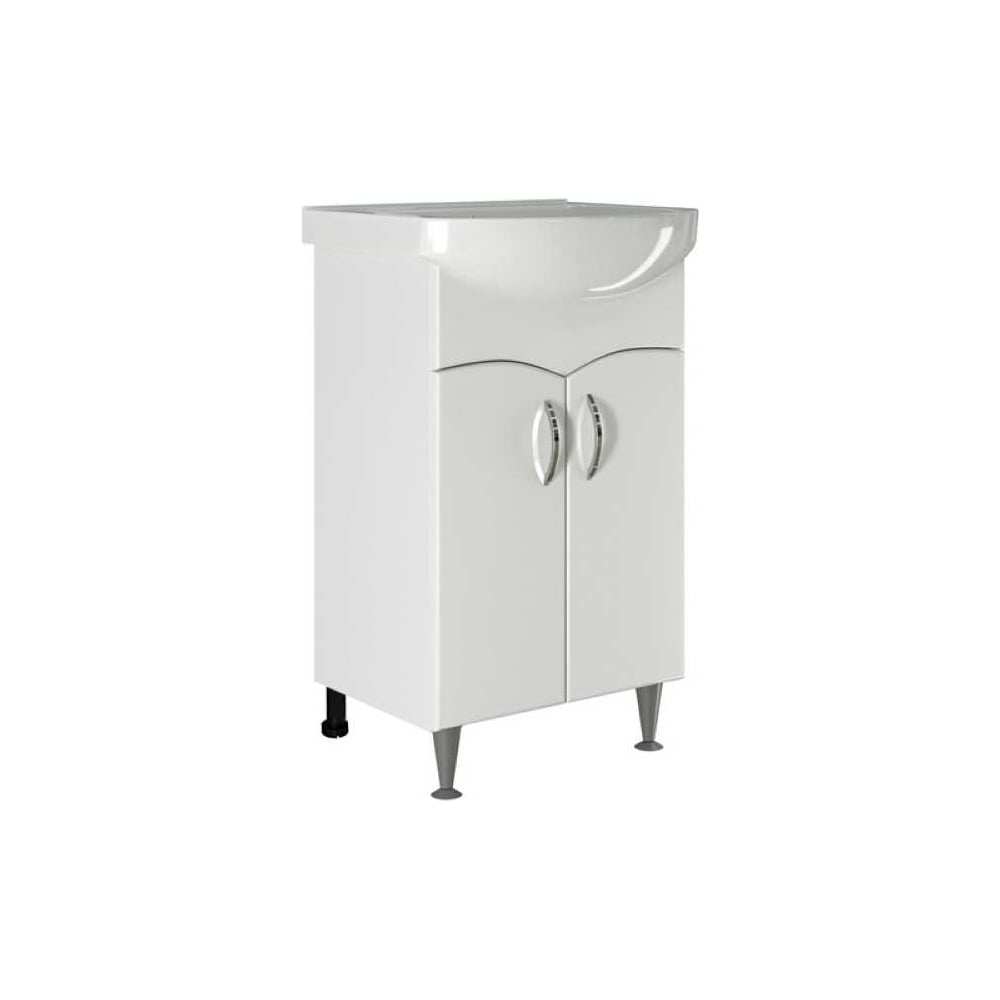 Изображение товара Тумба для ванной MIXLINE ФОРМАТ-52 под раковину Альфана-52 белая