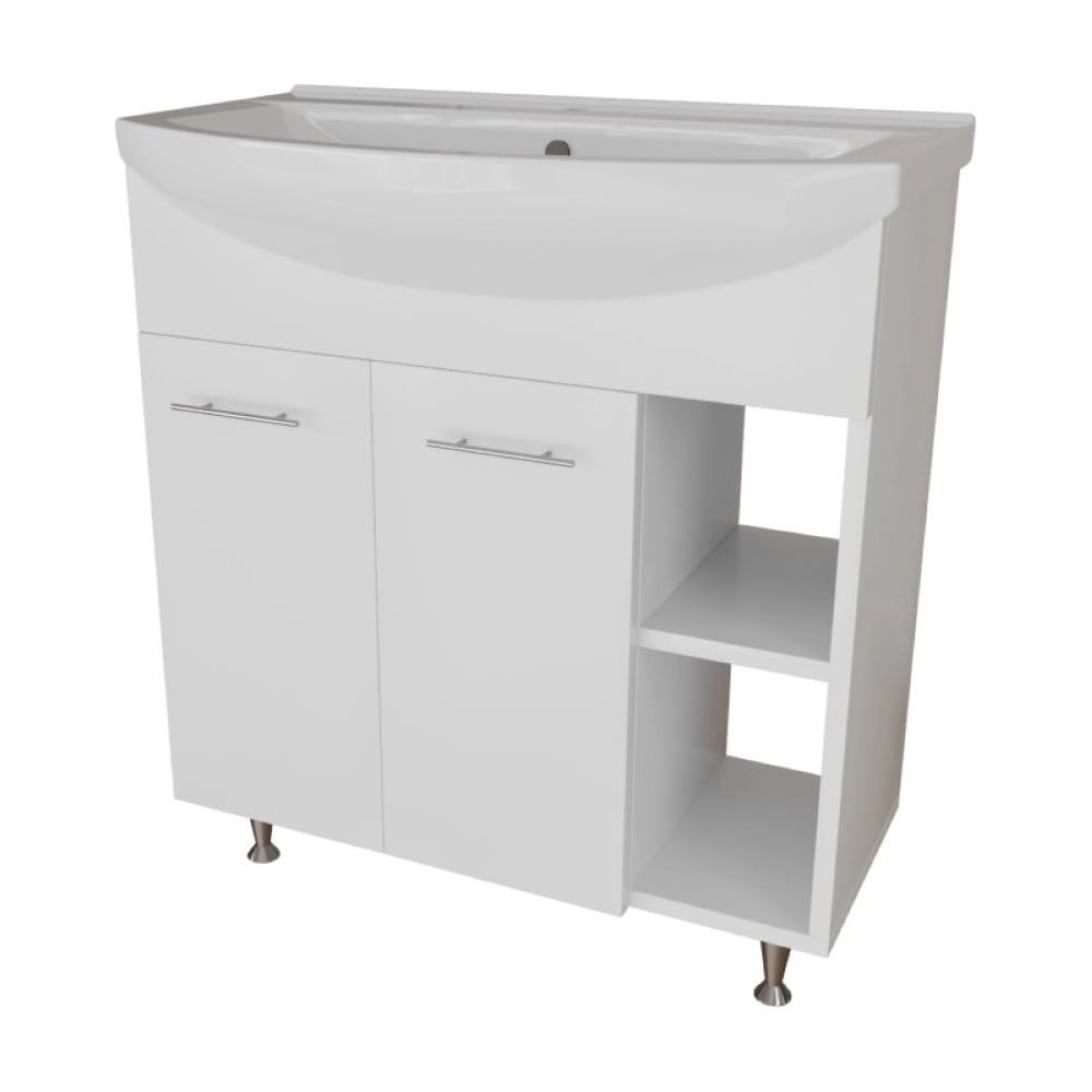 Изображение товара Тумба для ванной MIXLINE АНРИ-75 под раковину Best-75 Sanita Lux ПВХ разбор