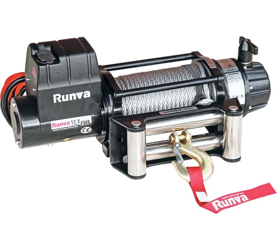 Изображение товара Электрическая лебёдка RUNVA 24V 12500 lbs 5670 кг влагозащищенная EWB12500U24V