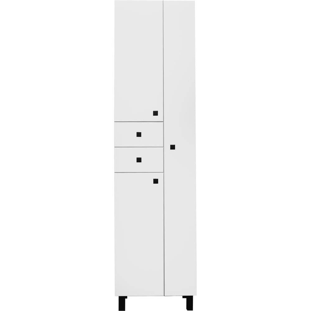 Изображение товара Шкаф-колонна РУНО 50 белый матовый современный мебель для хранения