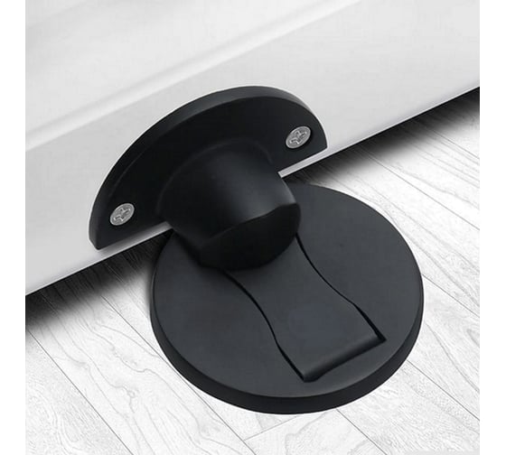 Изображение товара Дверной ограничитель магнитный, скрытой установки, Brante чёрный 606784