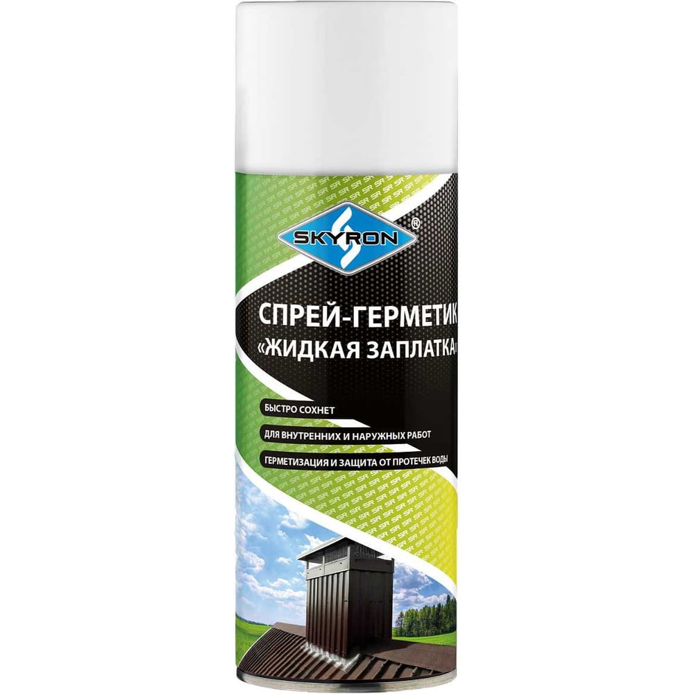 Изображение товара Спрей-герметик жидкая заплатка SKYRON белый RAL 9003 SR-79403 для ремонта