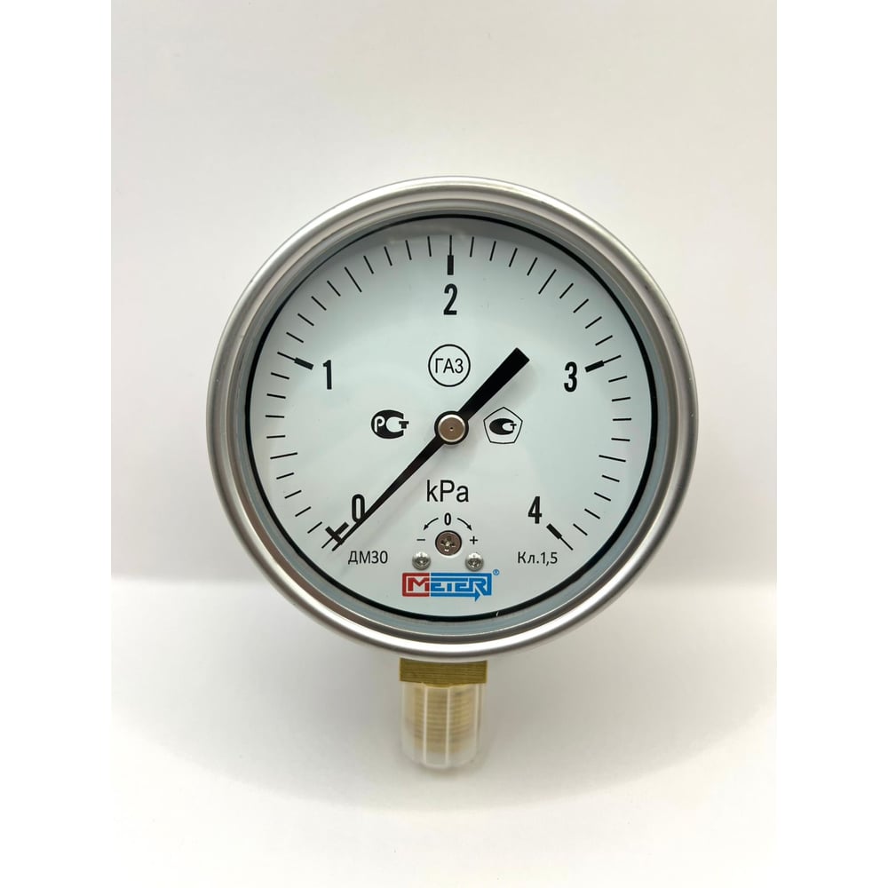 Изображение товара Манометр МЕТЕР ДМ 30-100-1-M для точных измерений давления IP54 М20х1.5