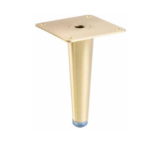 Изображение товара Ножка мебельная GTV SPIRE h-130мм, брашированное золото NM-SPIRE-130-18