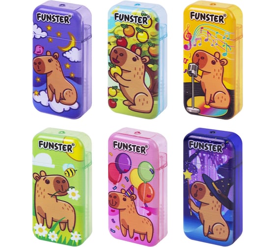 Изображение товара Корректирующая лента ОФИСМАГ FUNSTER, 5мм х 5м, КОМПЛЕКТ 6 штук, пенал с zip-замком 273021