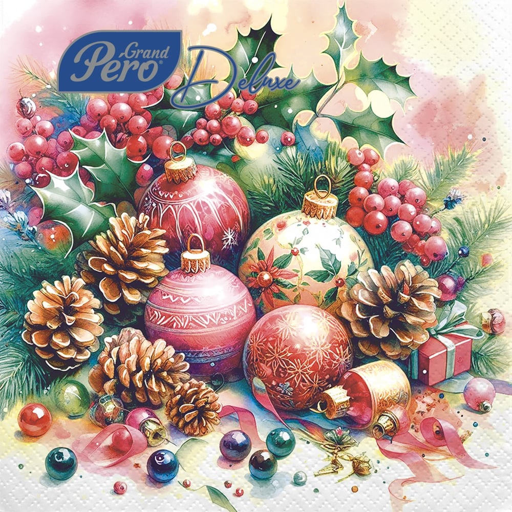 Изображение товара Бумажные сервировочные салфетки GrandPero Deluxe Этюд 20 шт