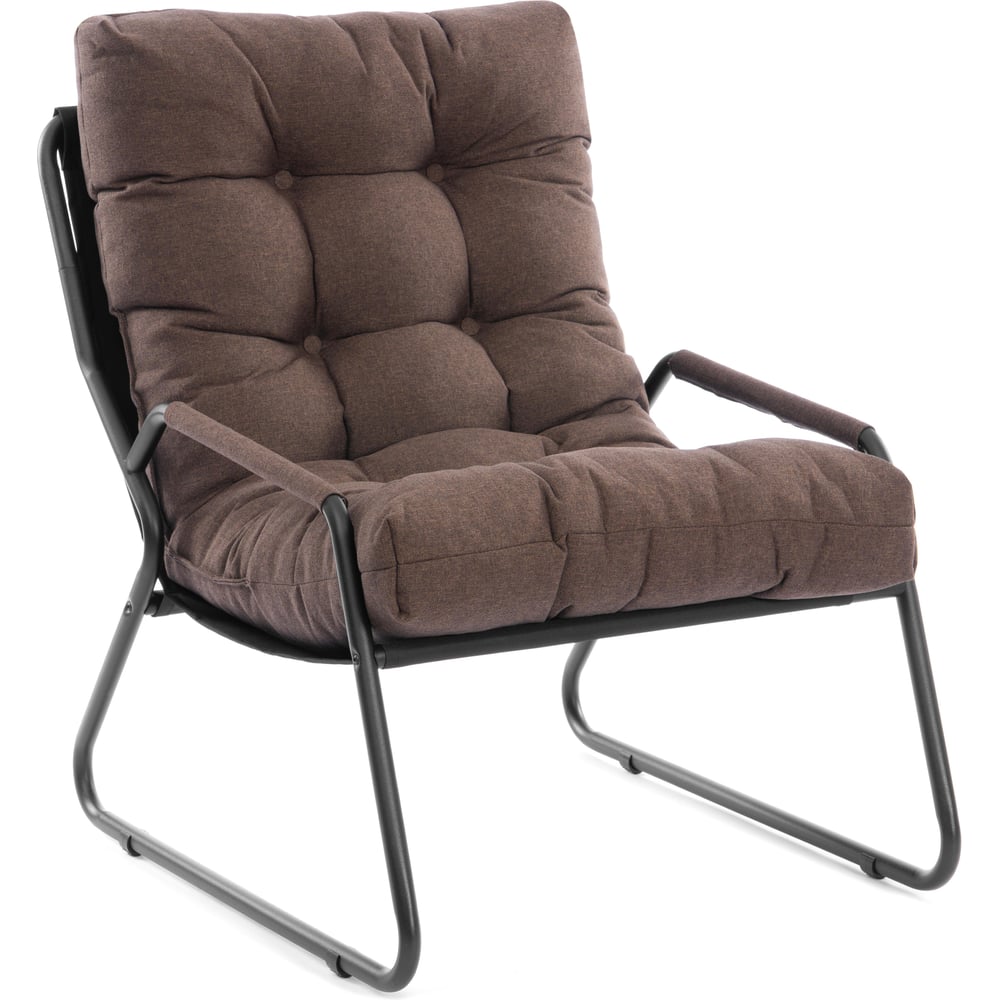 Изображение товара Кресло офисное Tetchair Ergo коричневое, рогожка, стиль лофт, без регулировок