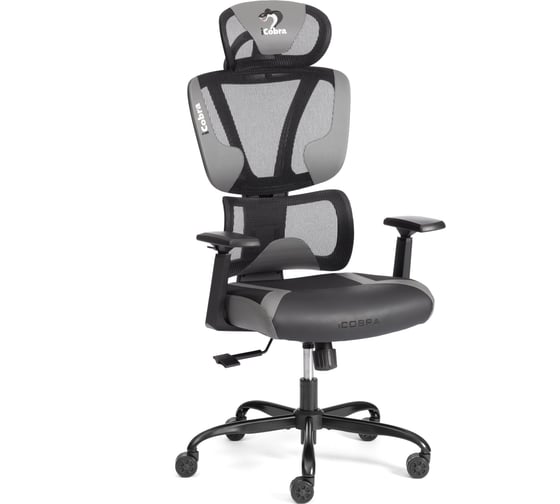 Изображение товара Кресло Tetchair iCobra ткань/иск. кожа, черный/серый 24848