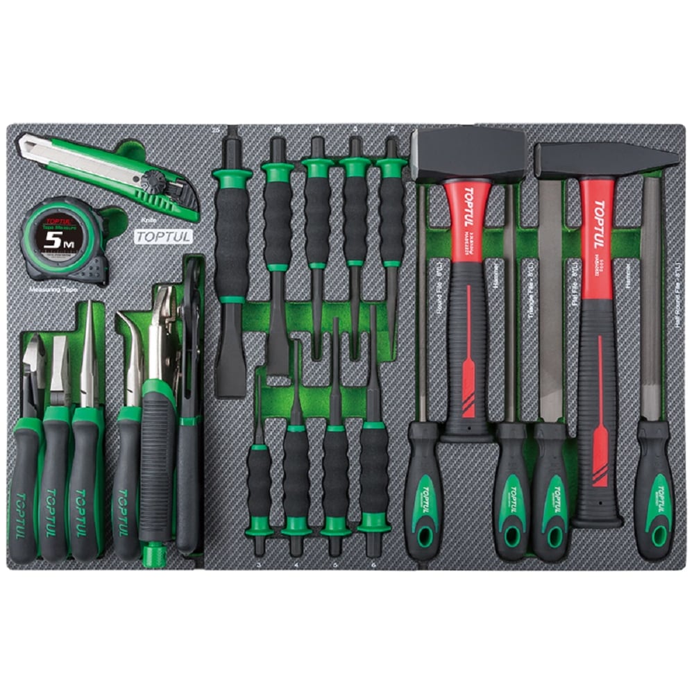 Изображение товара Набор инструментов TOPTUL 23 предмета в мягком ложементе GED2332
