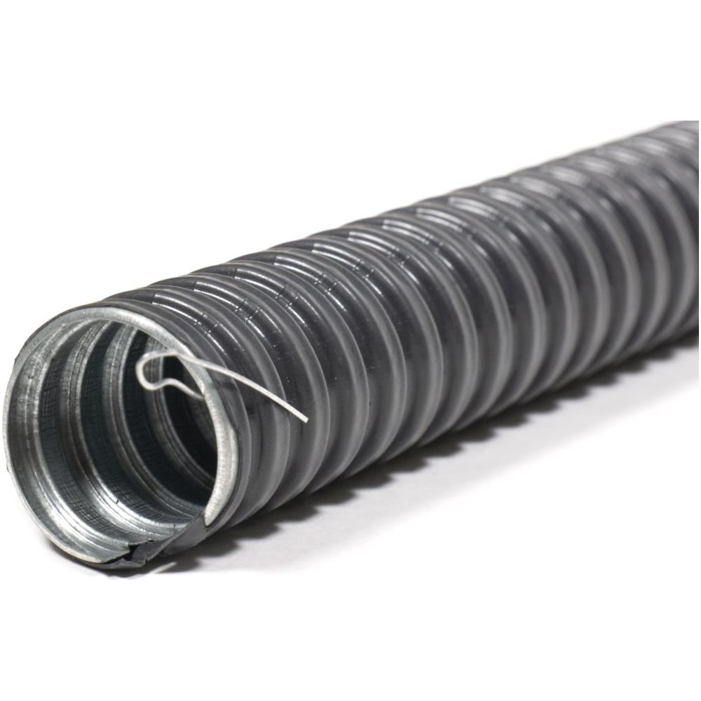 Изображение товара Металлорукав ГОФРОМАТИК в ПВХ изоляции РЗ-ЦП нг-LS 15 для защиты проводки