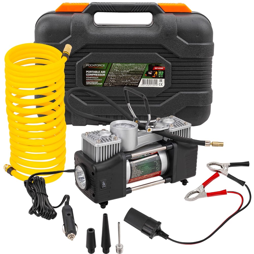 Изображение товара Компрессор автомобильный Rockforce 12V RF-2014360 65л/мин