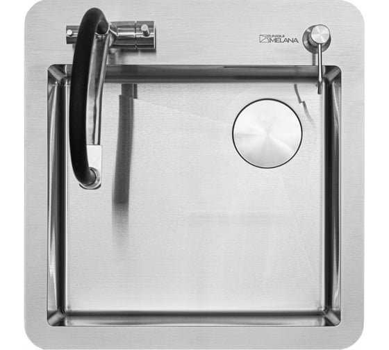 Изображение товара Мойка MELANA R5254HK  UNIQUI 3,0/220 САТИН врезная квадратная MLN-R5254HK