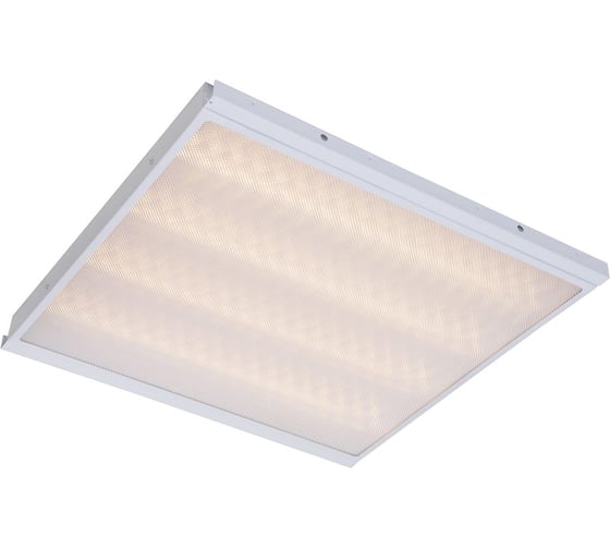 Изображение товара Универсальный офисный светодиодный светильник Ledcraft Клип-ин 40 Вт IP54 605x605x48 мм 3000К Призма 1619040008
