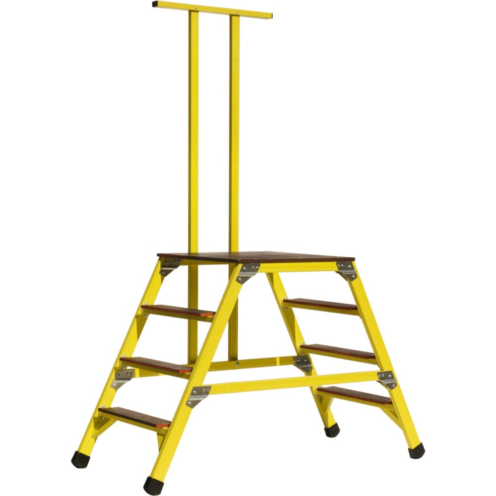 Изображение товара Стремянка-подмость стеклопластиковая с симметричной опорой и поручнем ООО ЛУЧ