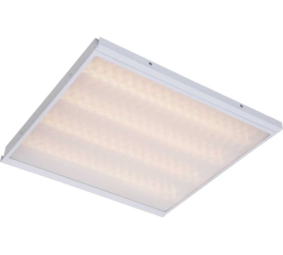 Изображение товара Универсальный офисный светодиодный светильник Ledcraft Клип-ин 60 Вт IP54 605x605x48 мм 3000К Призма 1619040010