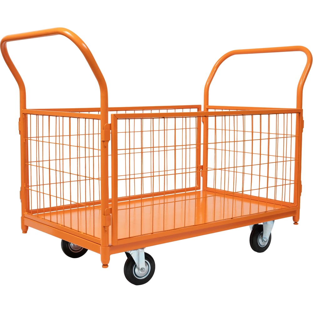 Изображение товара Тележка платформенная с сетчатыми бортами Gigant ТПС-003 профессиональная грузовая