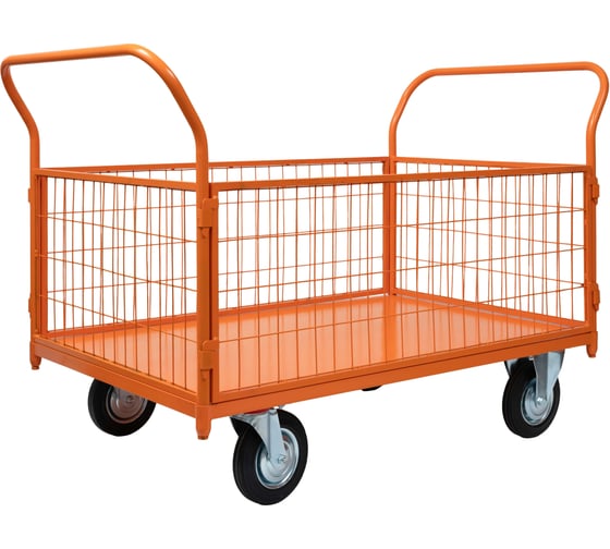 Изображение товара Тележка платформенная с сетчатыми бортами 800х1200 Gigant ТПС-006