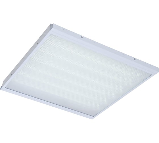Изображение товара Универсальный офисный светодиодный светильник Ledcraft Клип-ин 80 Вт IP54 605x605x48 мм 6000К Призма 1619060012