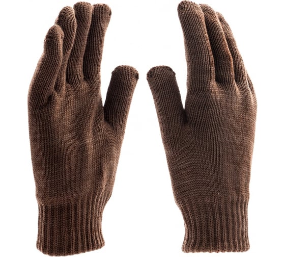 Изображение товара Трикотажные двойные полушерстяные перчатки Сибртех 68633