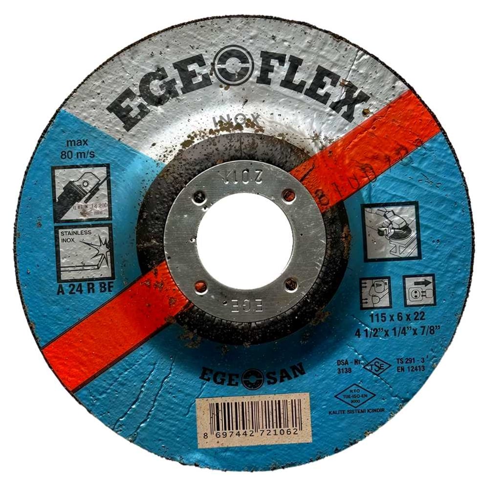 Изображение товара Диск шлифовальный по металлу SAMGRUPP Ege Flex 115x6x22 мм INOX для нержавейки