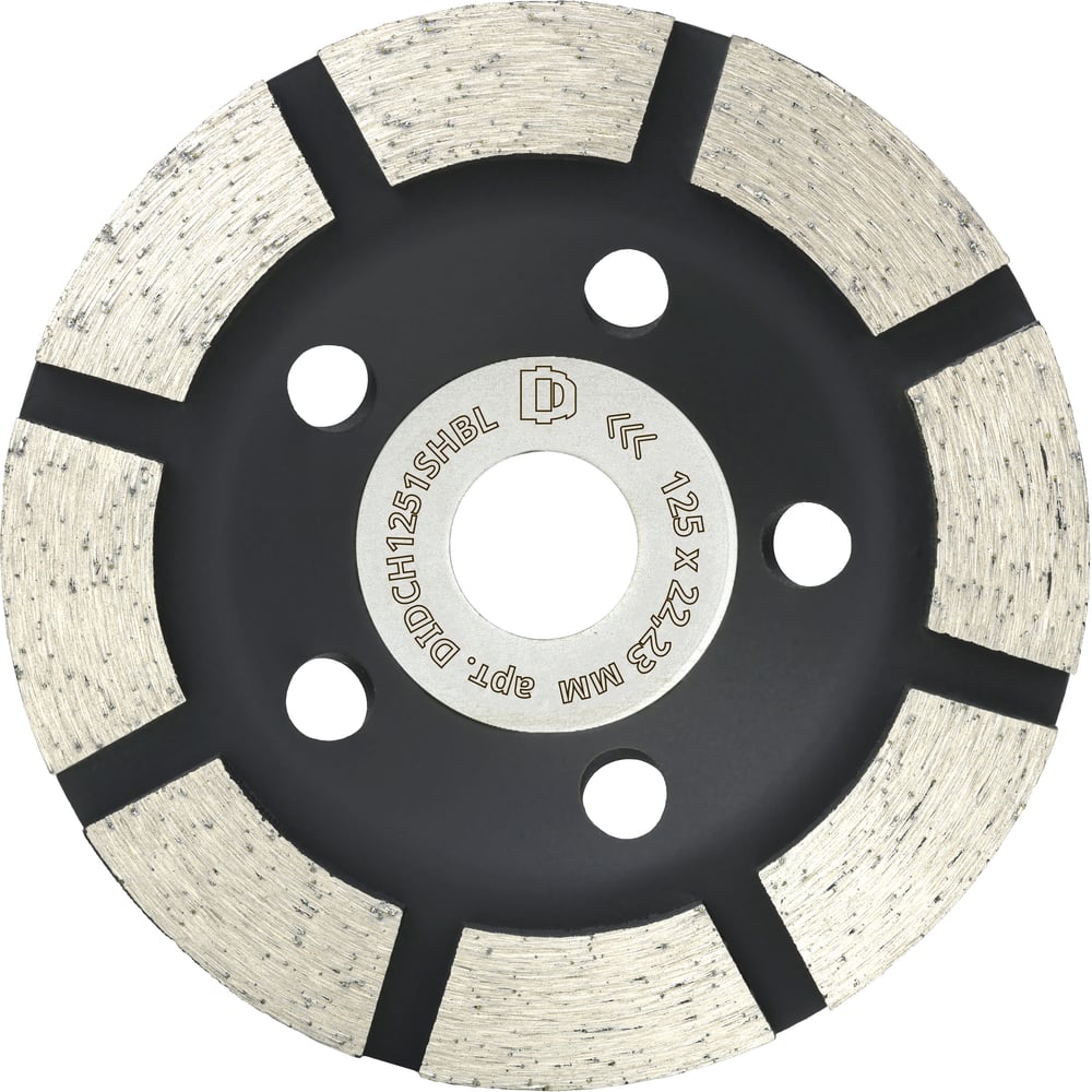 Изображение товара Чашка алмазная Diamond Industrial 125х5х18х22.23 мм 1-рядная