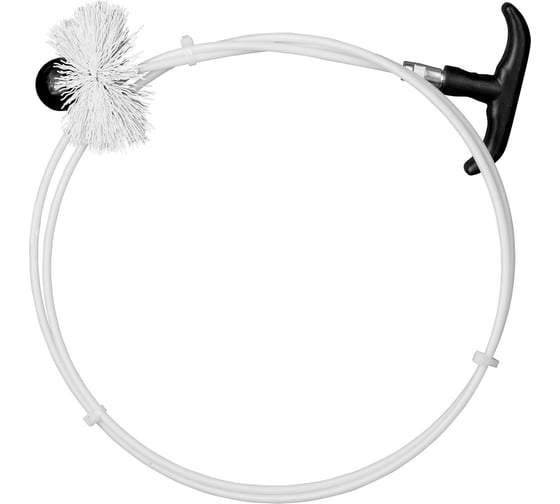 Изображение товара Набор для чистки дымохода на гибком тросе GRAFF 3000 мм с нейлоновой щеткой 100х80 мм 110300