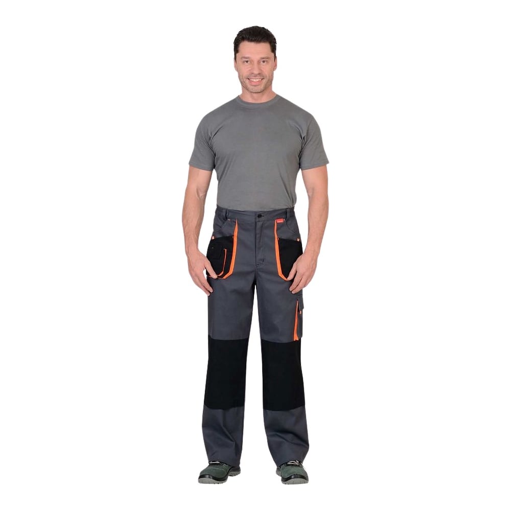 Изображение товара Брюки СИРИУС МАНХЕТТЕН-Р темно-серые с оранжевым и черным для мужчин