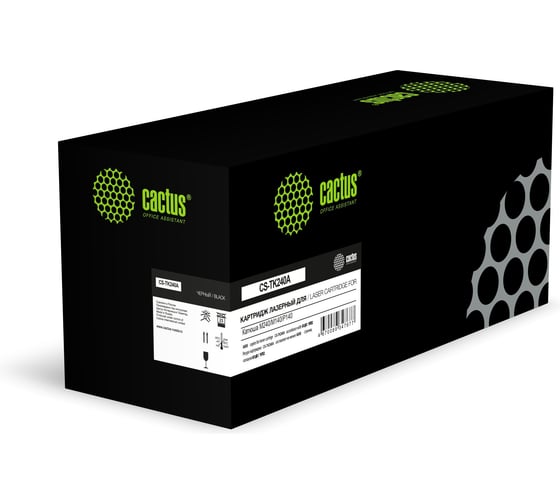 Изображение товара Картридж лазерный Cactus CS-TK240A TK240A черный (6000стр.) для Катюша M240/M140/P140 2067958