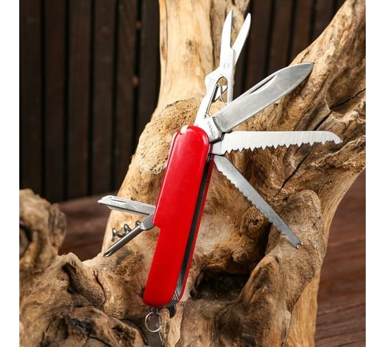 Изображение товара Швейцарский нож Мастер К Деймос 11 в 1 красный 5177911