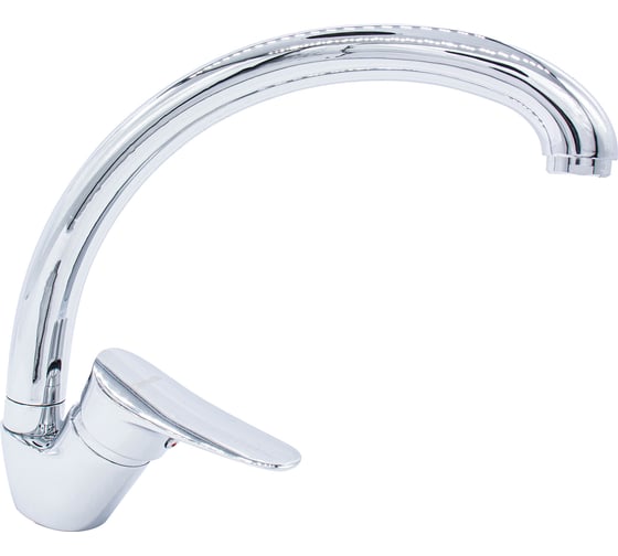 Изображение товара Смеситель для кухни Damento SOLO CU04.01, шаровый, хром, излив 380 мм, п/г (1/10) 09234