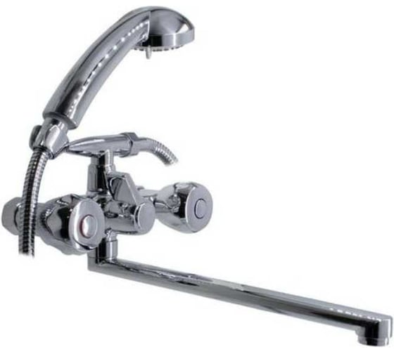 Изображение товара Смеситель для ванны Damento BELLA BA11.30, 1/2 керамика, хром, излив 300 мм, лейка 3 режима (1/10) 000235