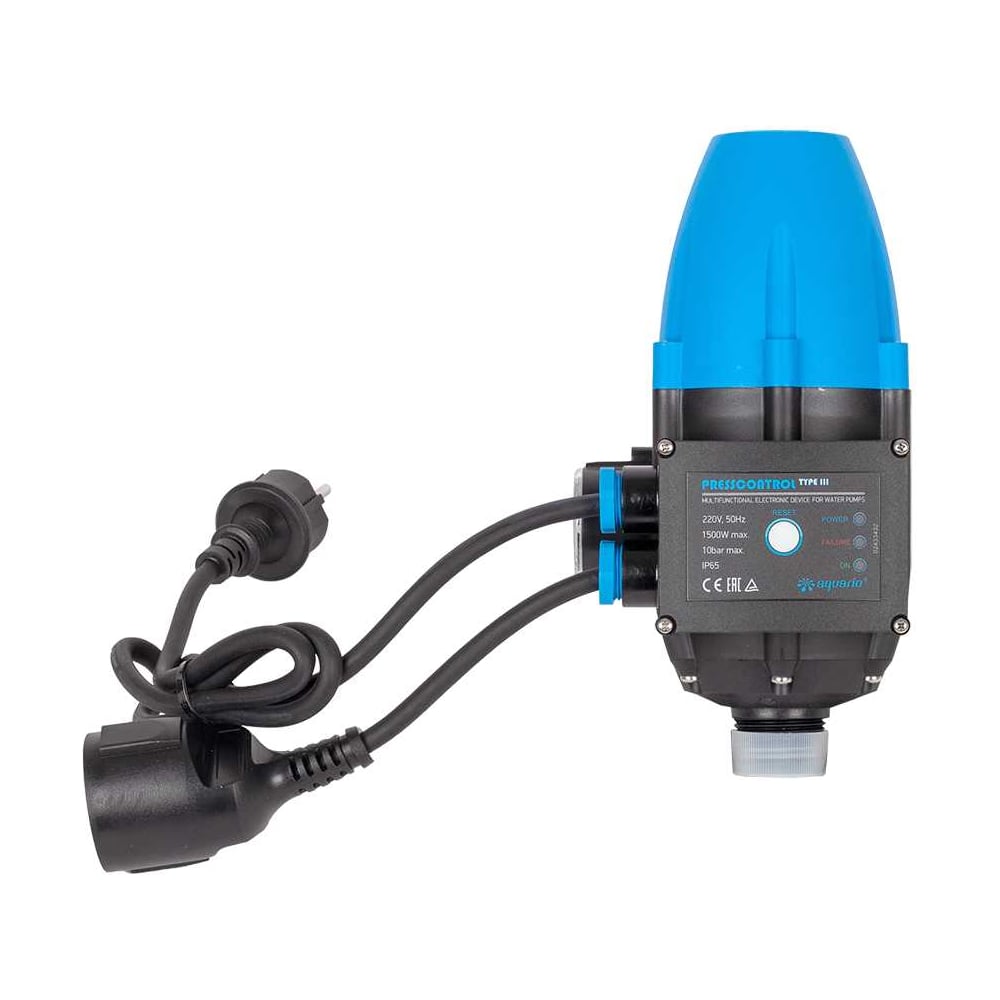 Изображение товара Прессконтроль тип III AQUARIO 6313 с манометром и IP65 защитой