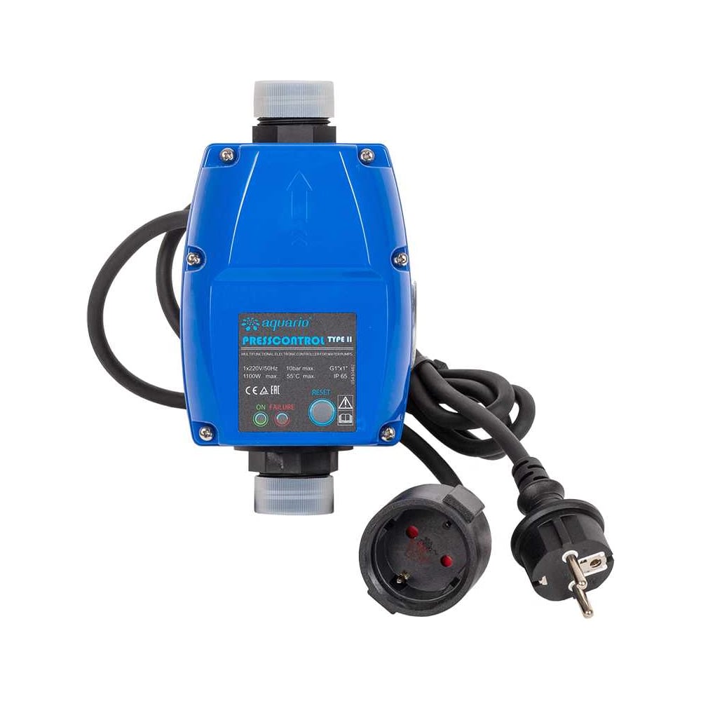 Изображение товара Прессконтроль тип II AQUARIO 6302 с манометром, IP65, 10 бар, 220 В