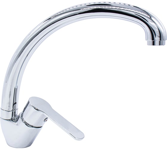 Изображение товара Смеситель для кухни Damento UNO CU04.01, шаровый, хром, излив 380 мм, п/г (1/10) 0097