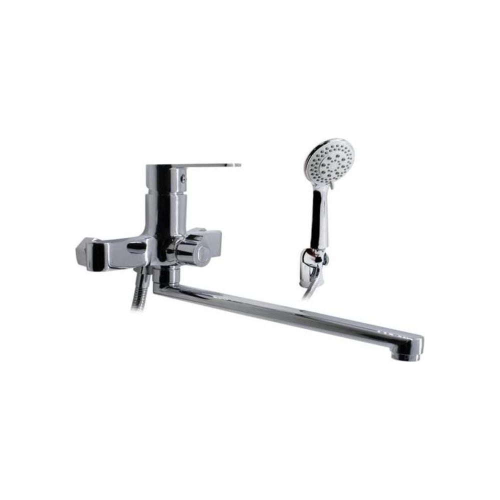 Изображение товара Смеситель для ванны Damento UNO BA01.10 шаровый хром 300 мм с лейкой 3 режима