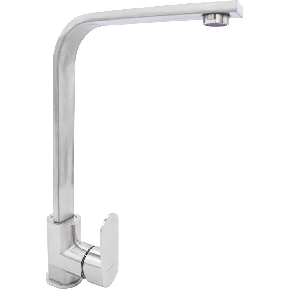 Изображение товара Кухонный смеситель Damento SEMPLICE CU010.01 из нержавеющей стали, однорычажный, поворотный, с аэра