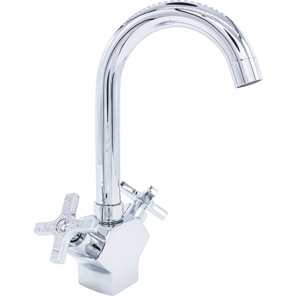 Изображение товара Смеситель для умывальника Damento TORRE LA15.01 2-рычажный хром с выдвижным изливом